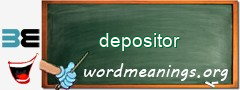 WordMeaning blackboard for depositor